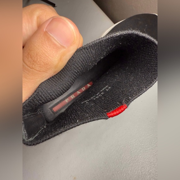 Prada Logo Band Sock Sneaker hi-Top Sock Sneakers Men 7 UK / US 8 - Picture 8 of 13